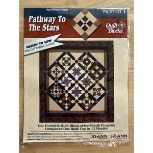 Joann 2001 Pathway To The Stars Quilt Block Kit Month 1 SOUTHERN CROSS